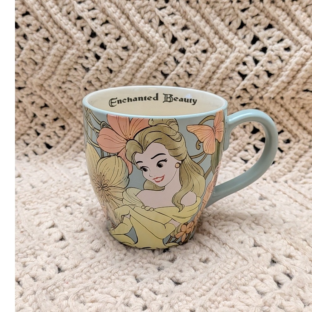 Disney Parks Beauty and the Beast Belle Enchanted Beauty Stoneware Mug 17oz